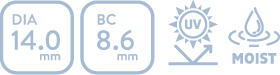DIA14.0mm BC8.6mm UV MOIST