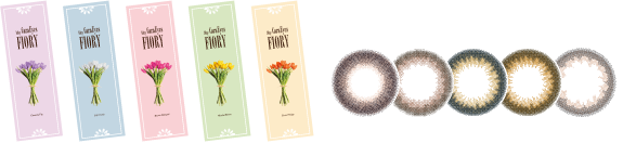 1dayCaraEyes FIORY Brown Bouquet 1dayCaraEyes FIORY Mocha Bloom 1dayCaraEyes FIORY Flower Beige