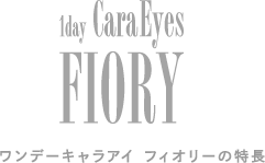 1dayCaraEyes FIORY ワンデーキャラアイ フィオリーの特長