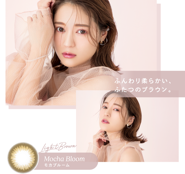 ふんわり柔らかい、ふたつのブラウン。モカブルーム